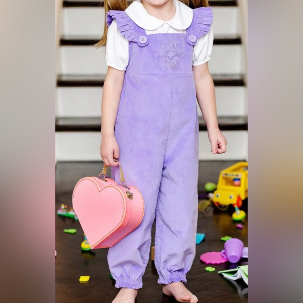 The Beaufort Bonnet Company Valentine’s Overalls Palisades Purple Corduroy